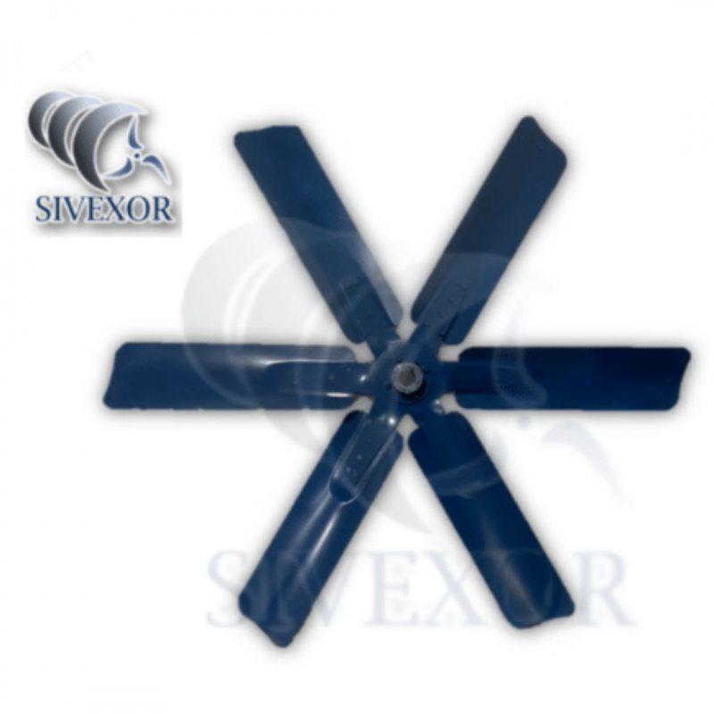ASPAS DE 36" CON 6 ALABES DE ALUMINIO