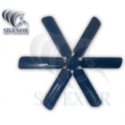 ASPAS DE 36" CON 6 ALABES DE ALUMINIO