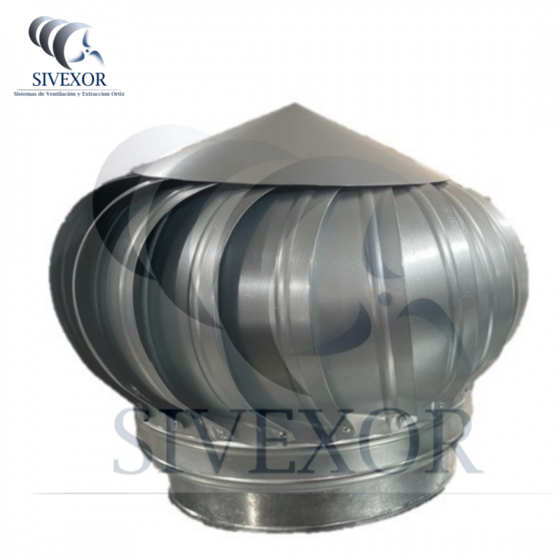 EXTRACTOR ATMOSFERICO 12" GALVANIZADO SIN BASE