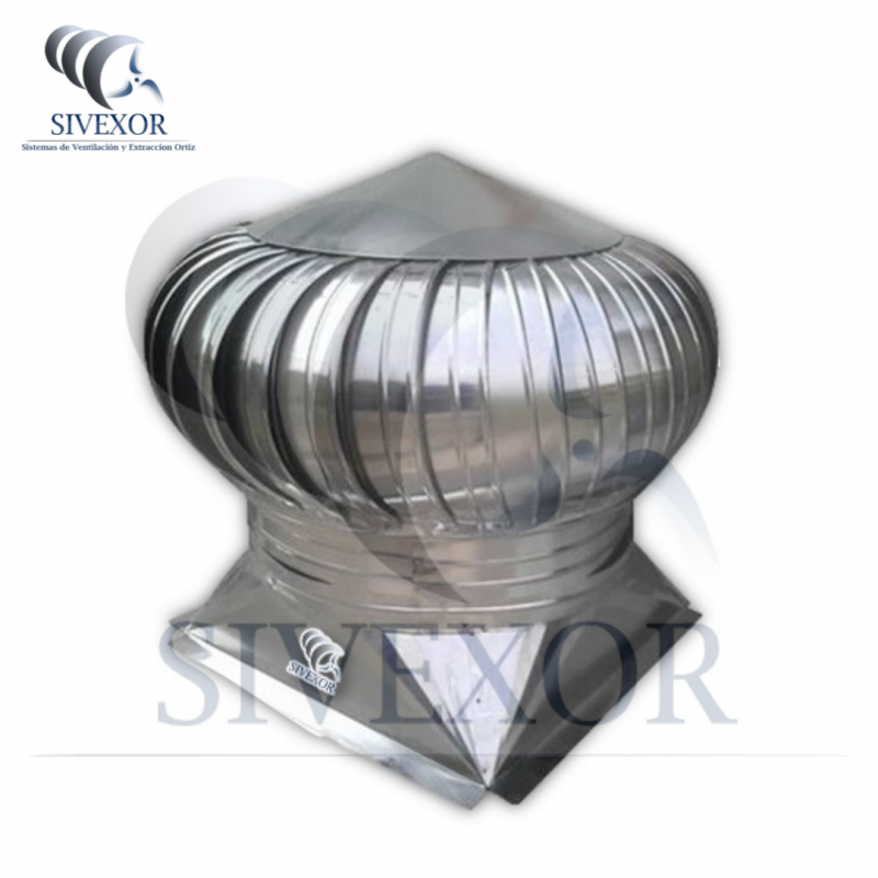 EXTRACTOR ATMOSFERICO 40" ALUMINIO CON BASE