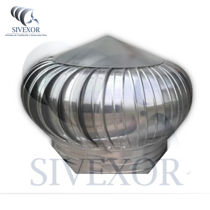 EXTRACTOR ATMOSFERICO 12" ALUMINIO SIN BASE