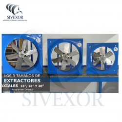 EXTRACTOR AXIAL DE 18” TRIFASICO