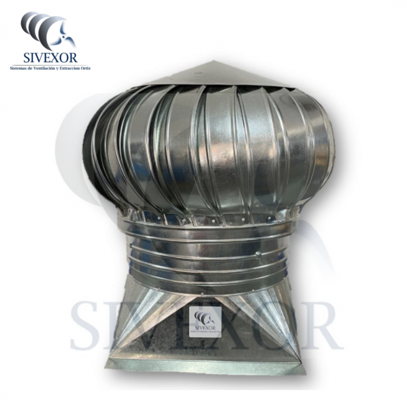 EXTRACTOR ATMOSFERICO 14" GALVANIZADO CON BASE